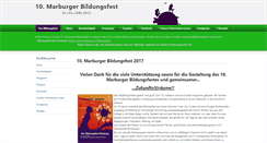 Desktop Screenshot of bildungsfest-marburg.de