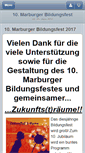 Mobile Screenshot of bildungsfest-marburg.de